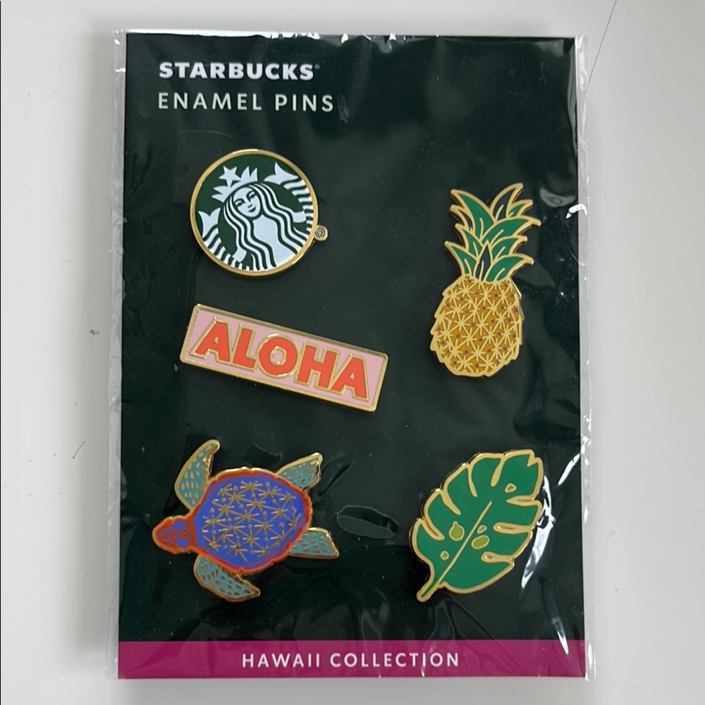 Starbucks Hawaii Collection Enamel Pins